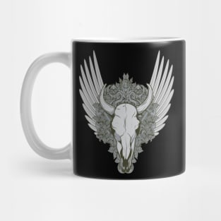 Bull Skull Illustration Mug